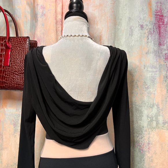 πTrixxi Bodycon Dress with Great Deep Waterfall Optic Neckline Backside! - Picture 7 of 14